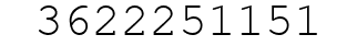 Number 3622251151.