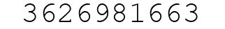 Number 3626981663.