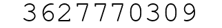 Number 3627770309.