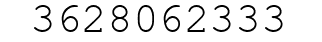 Number 3628062333.