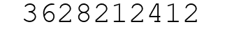 Number 3628212412.