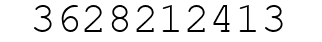 Number 3628212413.