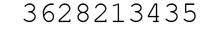 Number 3628213435.
