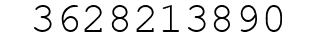 Number 3628213890.