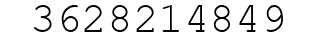 Number 3628214849.