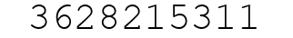 Number 3628215311.