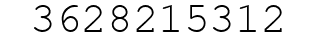 Number 3628215312.