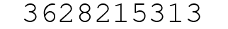 Number 3628215313.