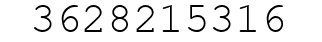 Number 3628215316.