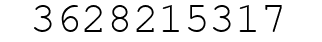 Number 3628215317.