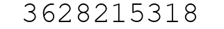 Number 3628215318.