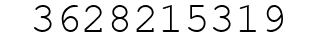 Number 3628215319.