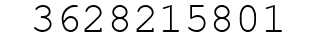 Number 3628215801.