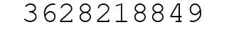 Number 3628218849.