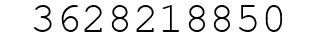 Number 3628218850.