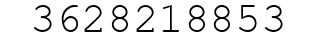 Number 3628218853.