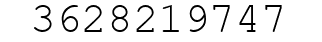 Number 3628219747.