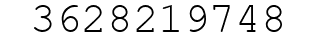 Number 3628219748.