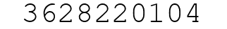 Number 3628220104.