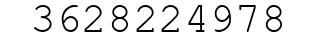 Number 3628224978.