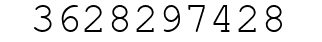Number 3628297428.