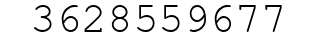 Number 3628559677.