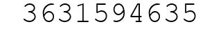 Number 3631594635.