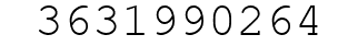 Number 3631990264.