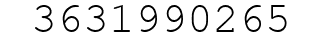 Number 3631990265.