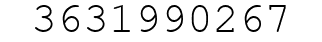Number 3631990267.