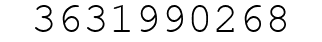 Number 3631990268.