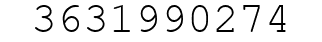 Number 3631990274.