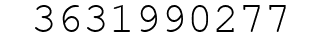 Number 3631990277.