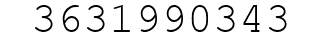 Number 3631990343.
