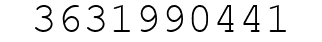 Number 3631990441.