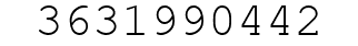 Number 3631990442.