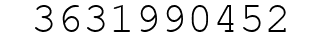 Number 3631990452.