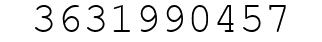 Number 3631990457.