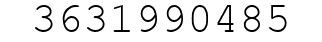 Number 3631990485.