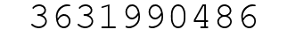 Number 3631990486.