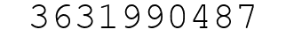 Number 3631990487.