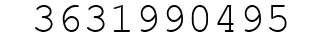 Number 3631990495.