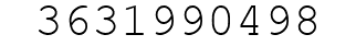 Number 3631990498.