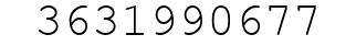 Number 3631990677.