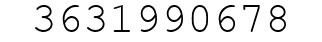 Number 3631990678.