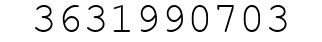 Number 3631990703.