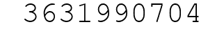 Number 3631990704.
