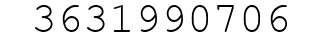 Number 3631990706.