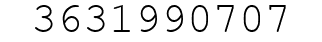 Number 3631990707.
