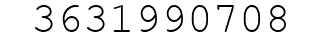 Number 3631990708.